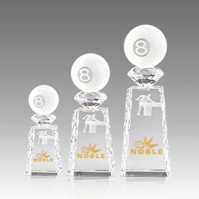 Crystal Black 8 Pool Trofeë